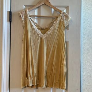Light mustard yellow tank